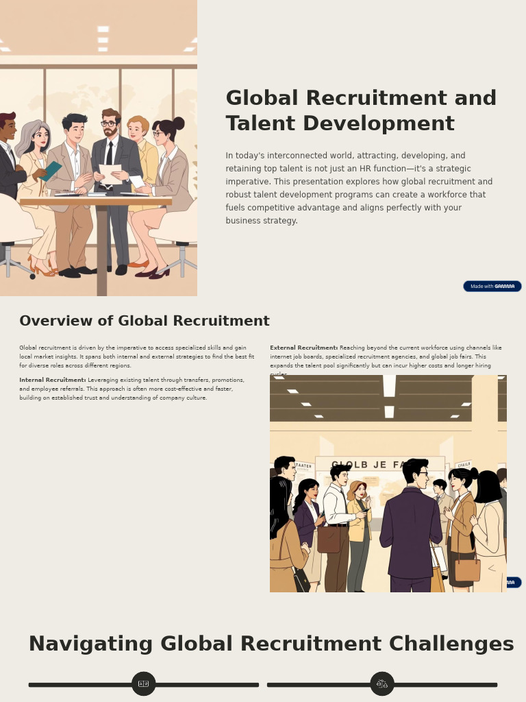 Global Recruitment & Talent Development Strategies | PDF | Recruitment ...