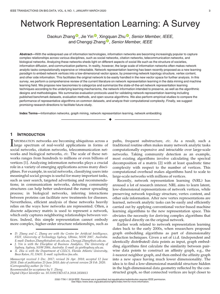 Survey on Network Representation Learning | PDF | Vertex (Graph Theory ...
