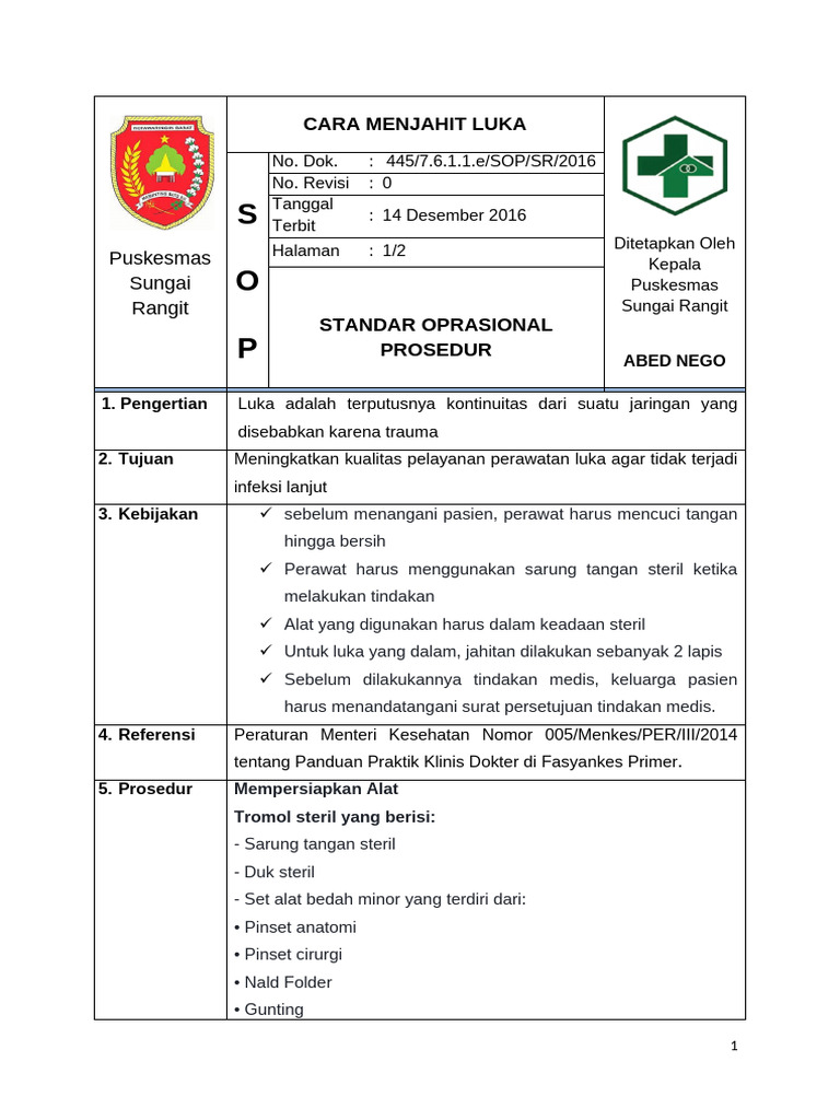 SOP Hecting | PDF