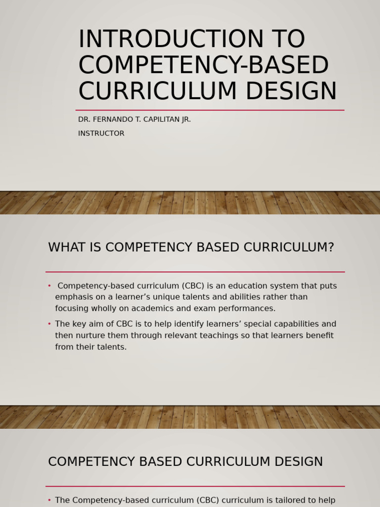 Competency-Based Curriculum Overview | PDF | Learning | Curriculum