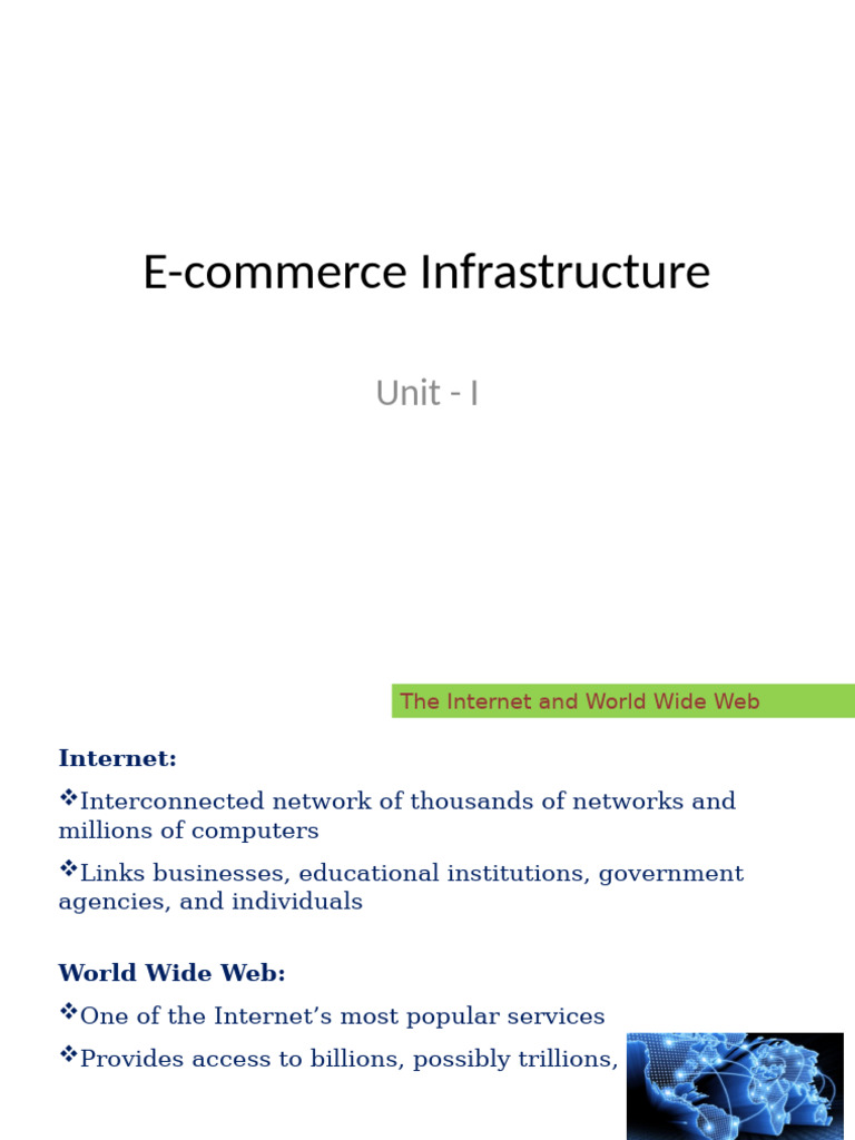 E-commerce Infrastructure Overview | PDF | World Wide Web | Internet & Web