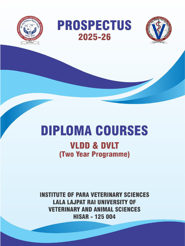 LUVAS VLDD and DVLT Diploma Prospectus | PDF