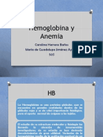 Hemoglobina y Anemia: Carolina Herrera Baños María de Guadalupe Jiménez Ayasta 50S