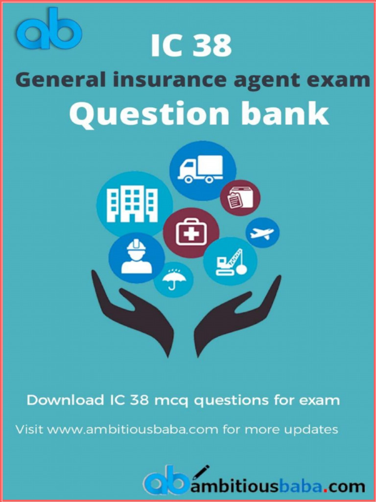 IC 38 Agent Exam Model Questions | PDF | Insurance | Risk