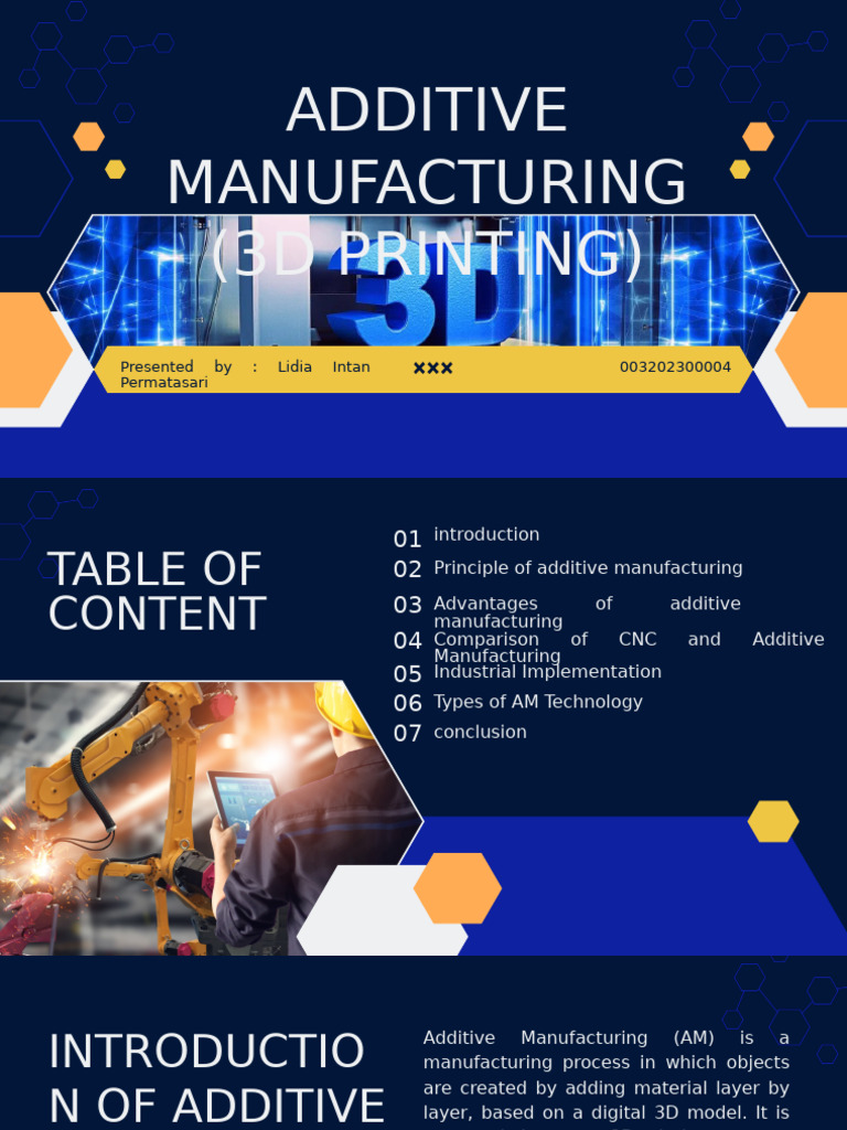 Additive Manufacturing Overview | PDF | 3 D Printing | Secondary Sector ...