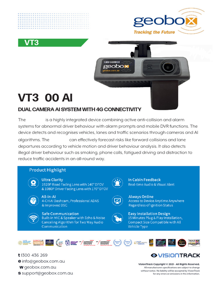 VT3600 AI Dual Camera System | PDF