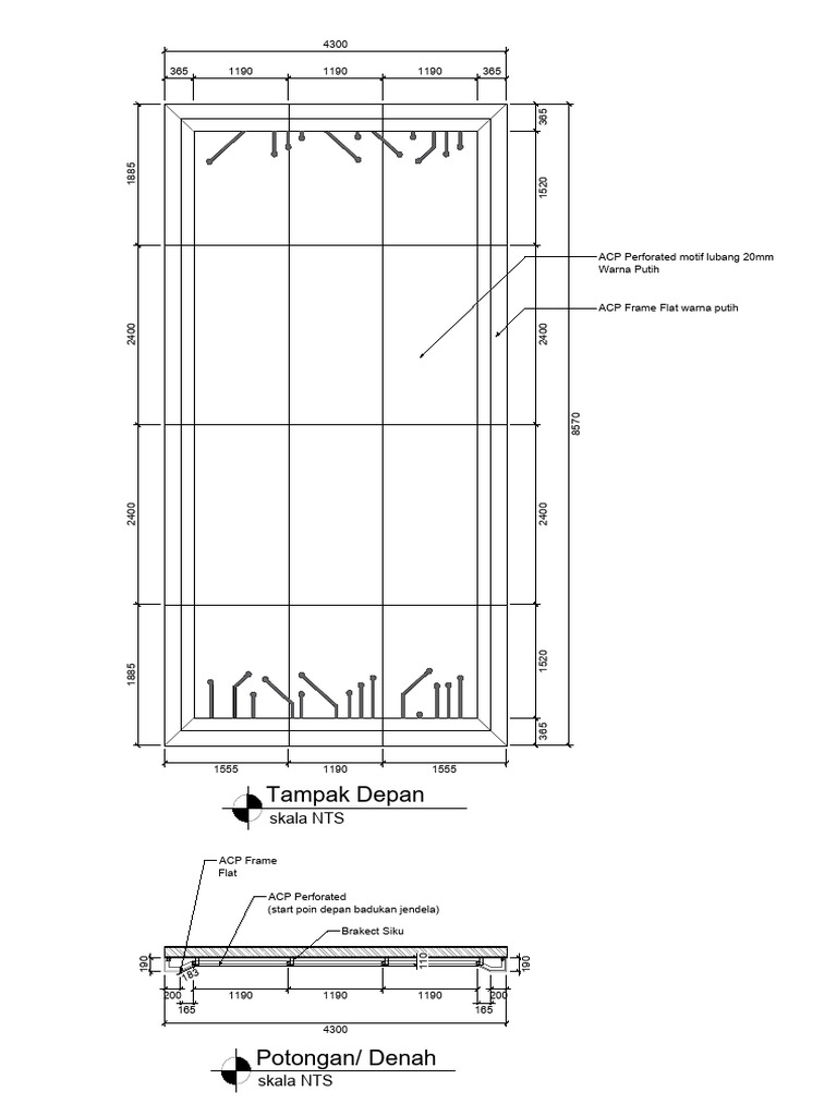Spesifikasi ACP Perforated dan Frame | PDF