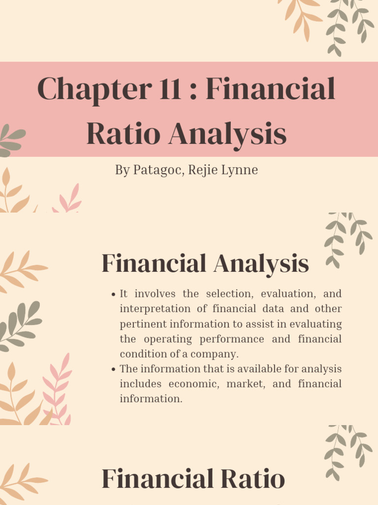 Financial Ratio Analysis Overview | PDF | Revenue | Debt