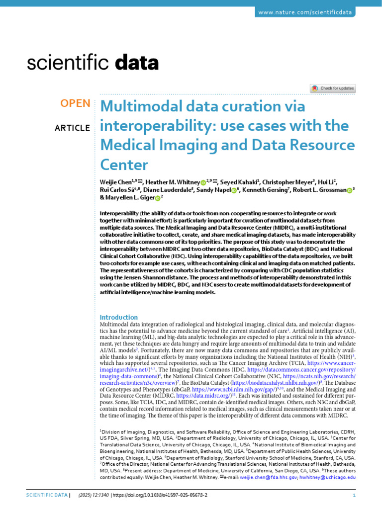 Interoperability in Biomedical Data Curation | PDF | Interoperability ...