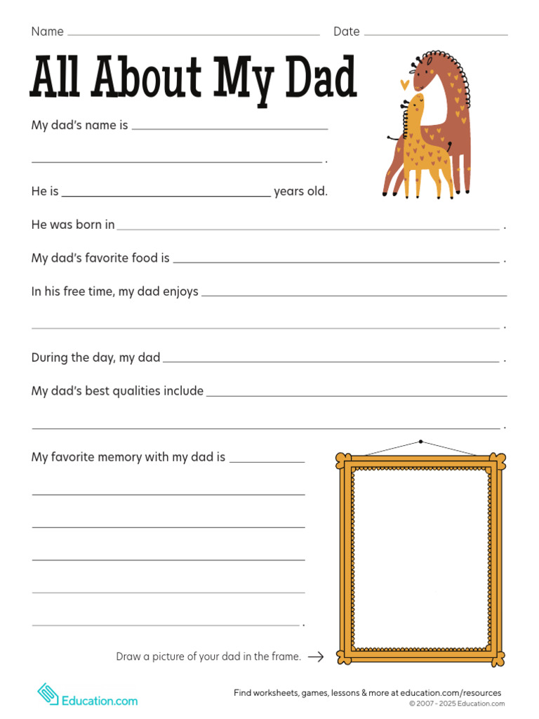 All About My Dad | PDF