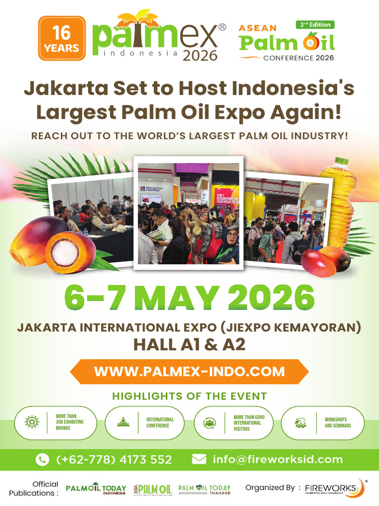 Palmex Indonesia 2026: Expo in Jakarta | PDF | Palm Oil
