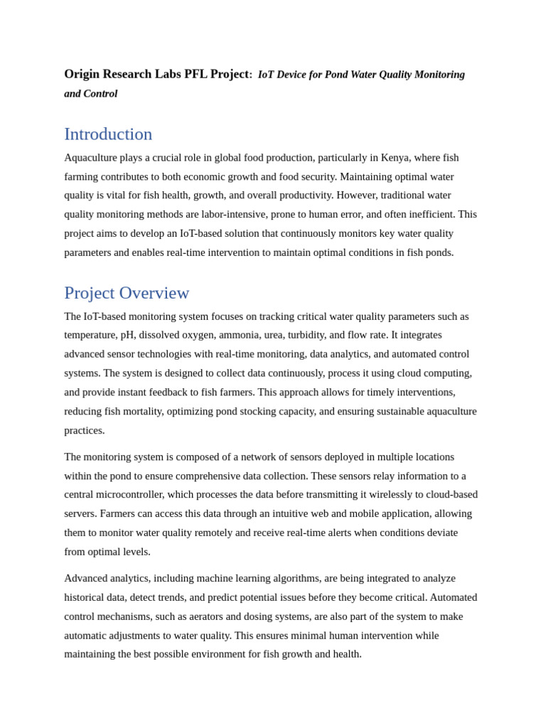 Origin Research Labs PFL Project | PDF | Automation | Cloud Computing