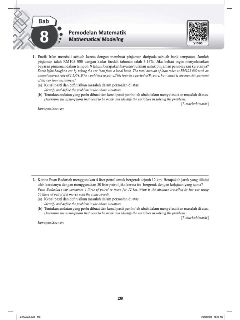 Form 5 Chapter 8 Exercise | PDF
