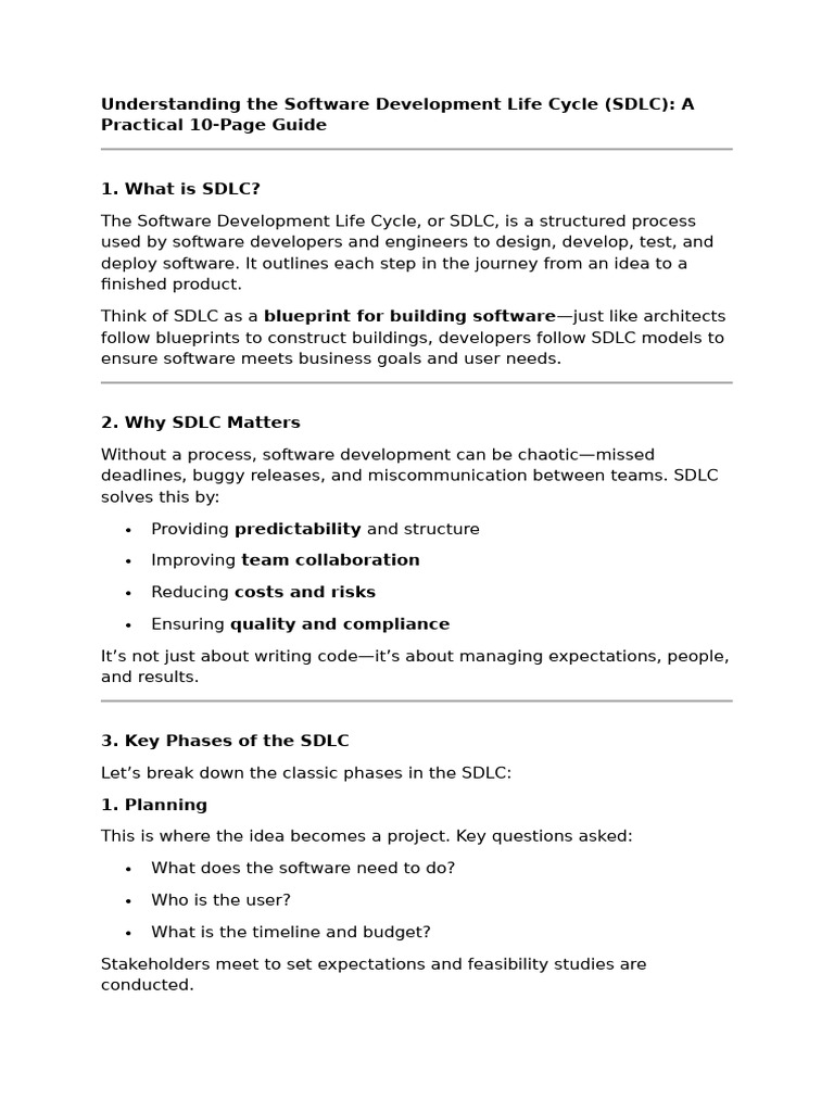 Phases of Secure SDLC Explained | PDF | Software Development Process ...