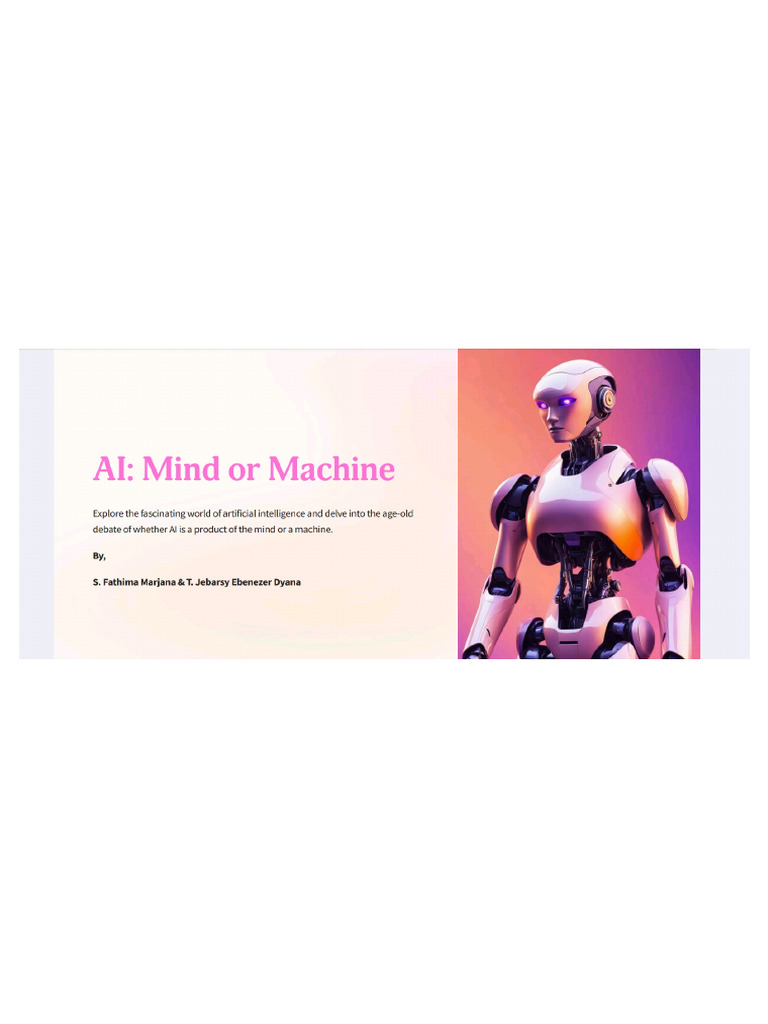 AI - Mind or Machine | PDF