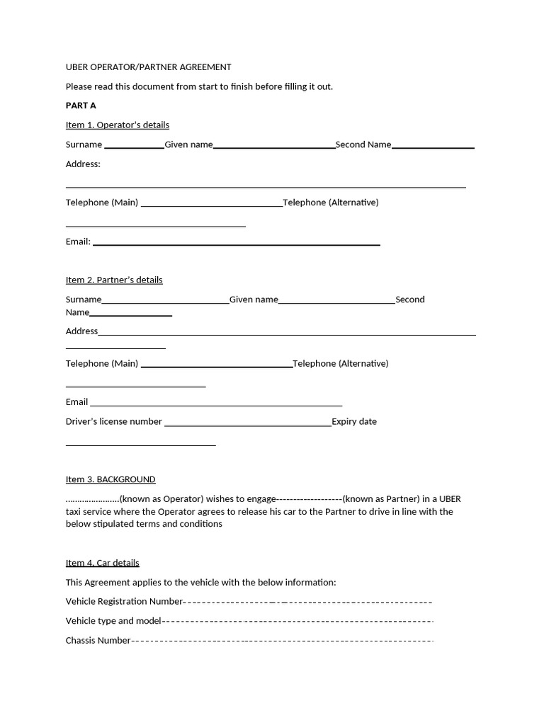Uber Driver-Operator Agreement 2025 | PDF | Insurance | Vehicle Insurance
