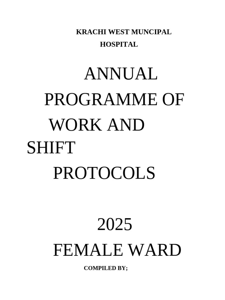 Krachi West Hospital Female Ward Plan 2025 | PDF | Hospital | Nursing