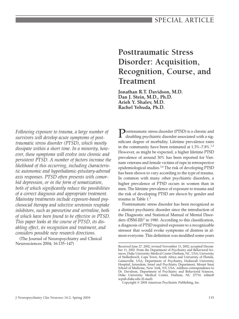 Understanding PTSD: Causes and Treatments | PDF | Psychological Trauma ...