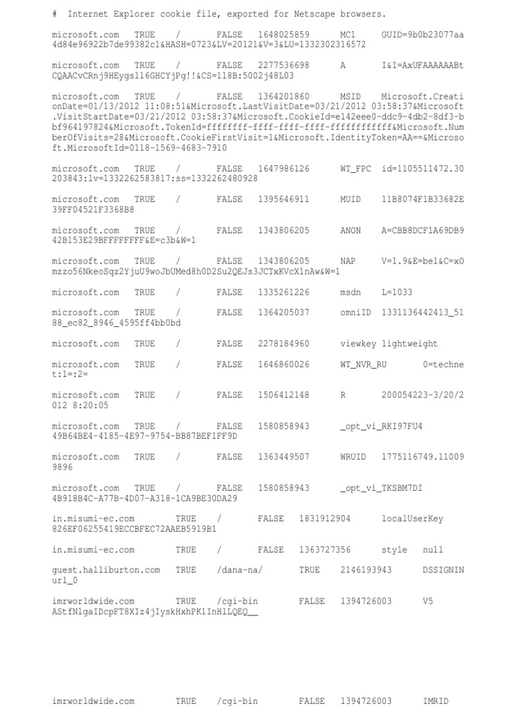 Cookies | PDF | Microsoft | Web Technology