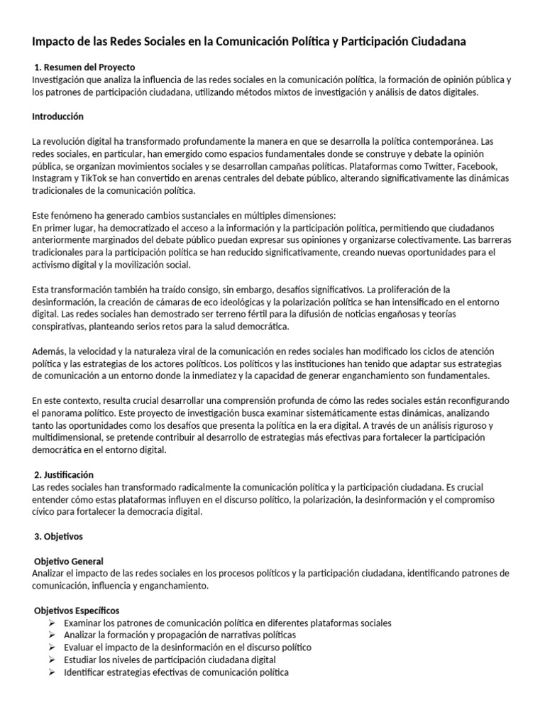 Impacto de Las Redes Sociales en La Comunicación Política y ...