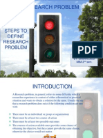 Steps To Define Research Problem