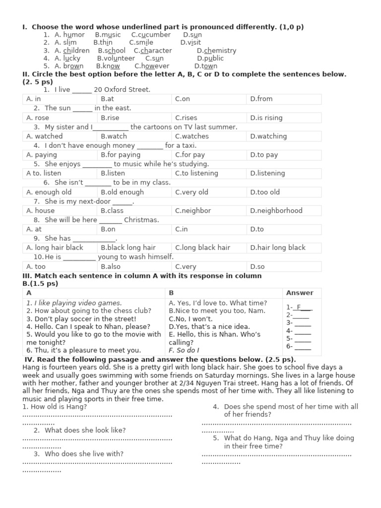 Pronunciation and Grammar Exercises | PDF | Chess | Chess Theory
