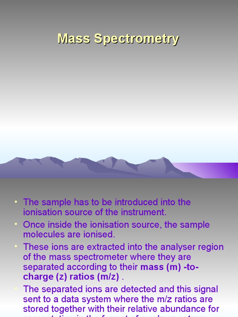 Electrospray Ionization in Mass Spectrometry | PDF | Mass Spectrometry ...