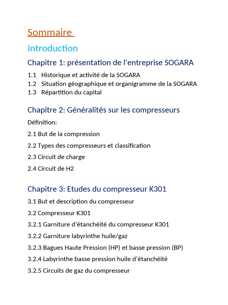 SOGARA : Compresseur K301 et Sécurité | PDF | Soupape | Turbine