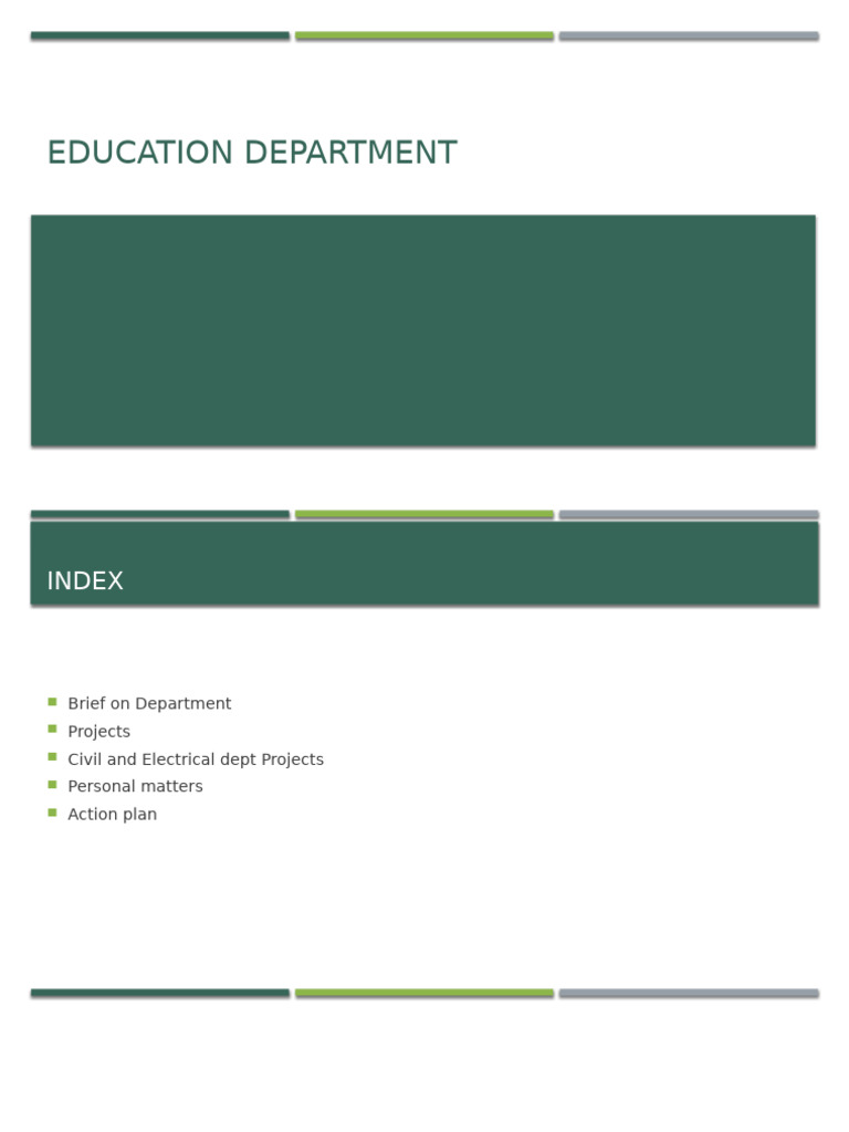 Edu Dept Review Template | PDF | Economy Of India