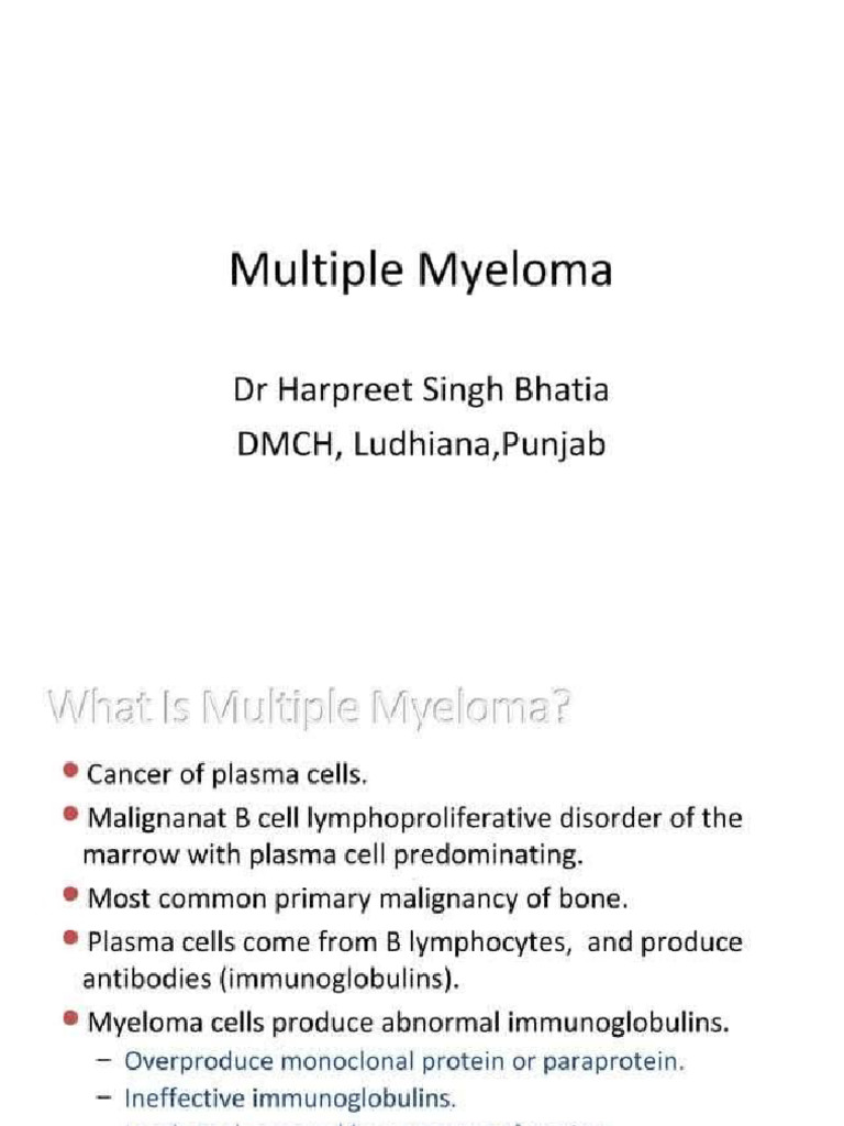 Multiple Myeloma | PDF