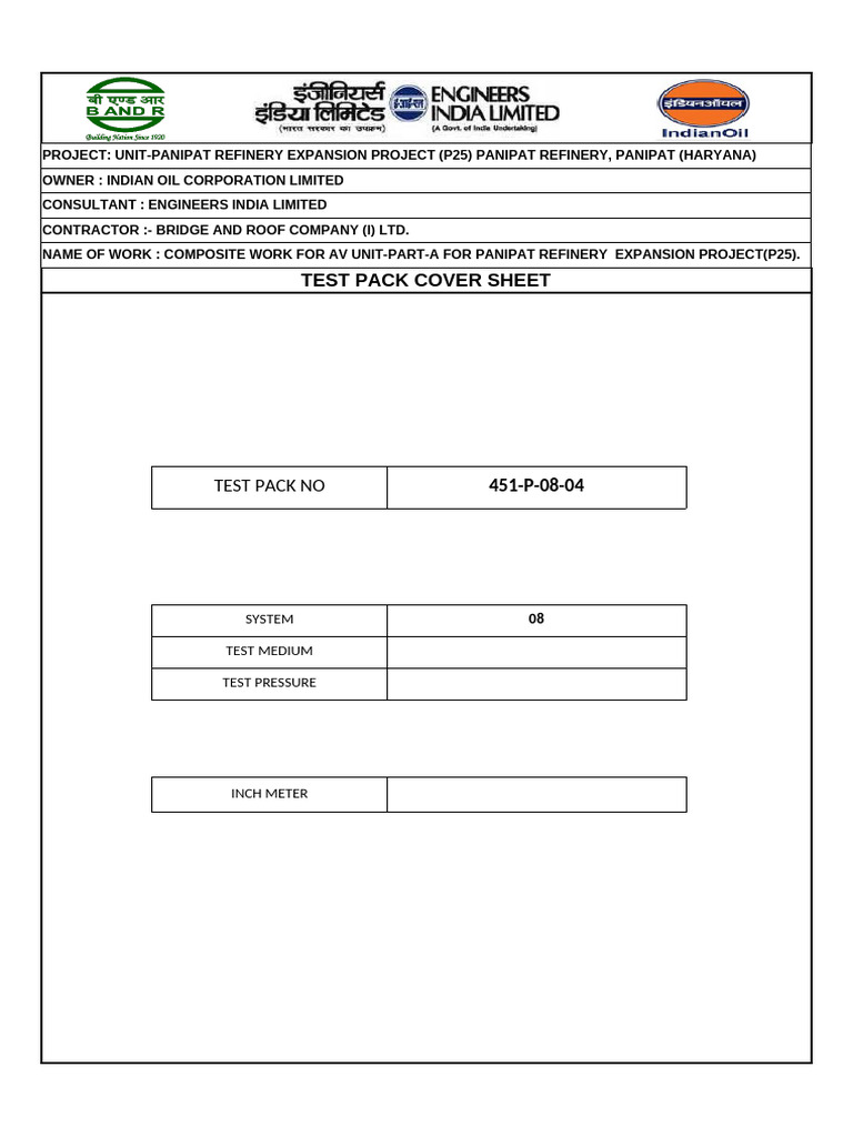 Loop File for Panipat Refinery Project | PDF | Valve | Mechanical ...
