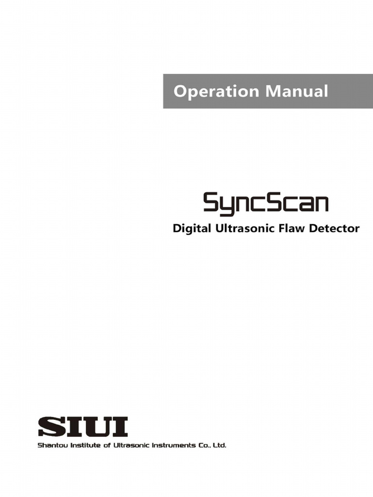 Guia de Operação do SyncScan | PDF | Fonte de energia | USB