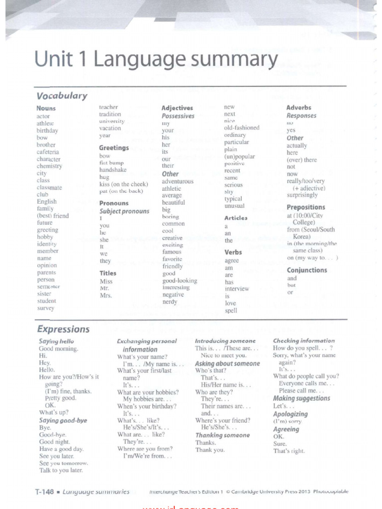 Vocabulary | PDF