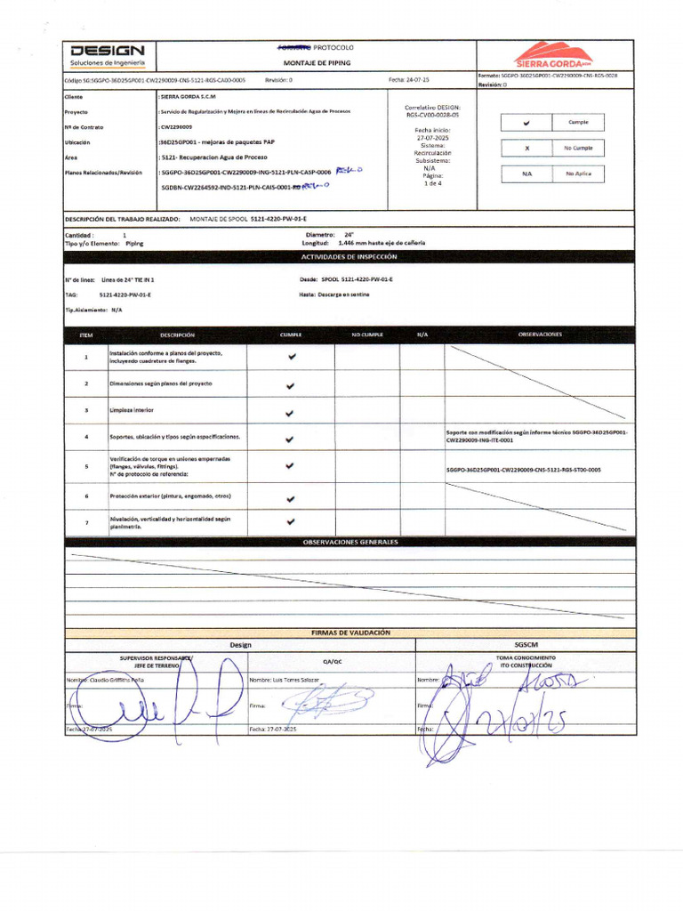 N Casp 0006 Rev 0 | PDF