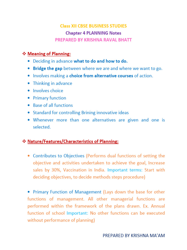 Class Xii Cbse Bs Chapter 4 Notes | PDF | Policy | Thought