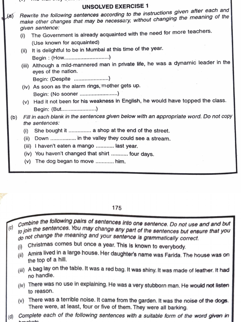 Unsolved Exercise Language | PDF | Linguistics