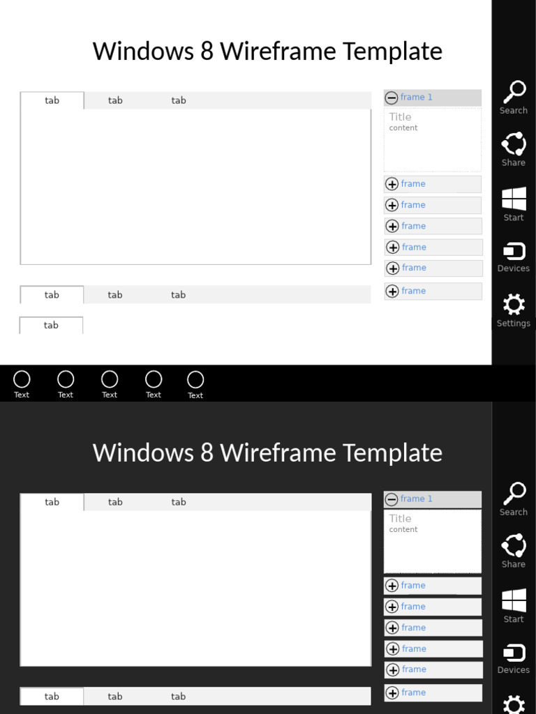 Windows 8 Wireframe Template Download | PDF | Software | System Software