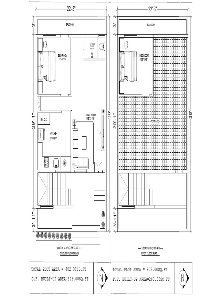 Ground Floor and First Floor Plan | PDF
