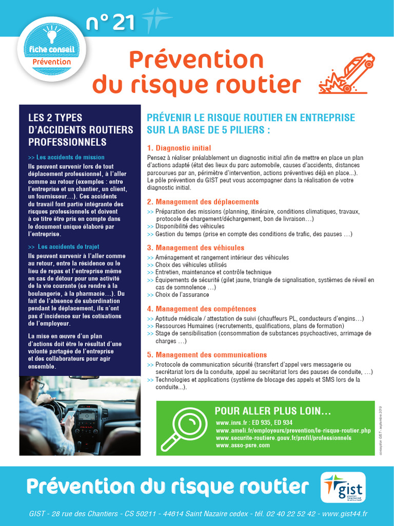 Prévention des Risques Routiers en Entreprise | PDF