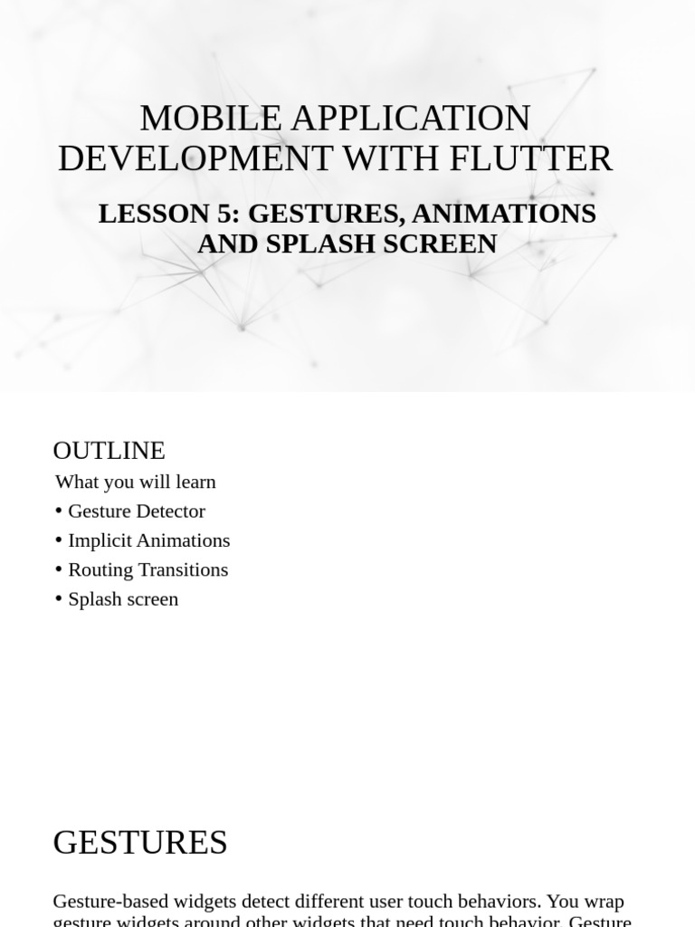 Flutter Splash Screen Animation Guide | PDF | System Software ...