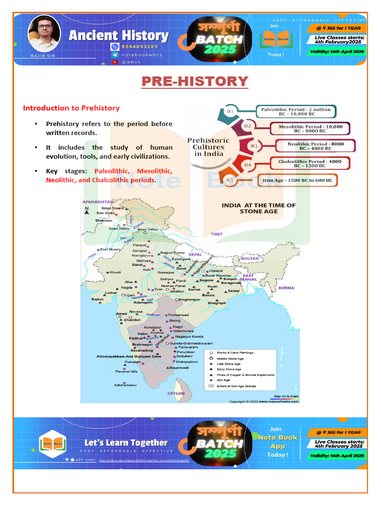 Overview of Prehistoric Ages and Sites | PDF | Homo | Paleolithic