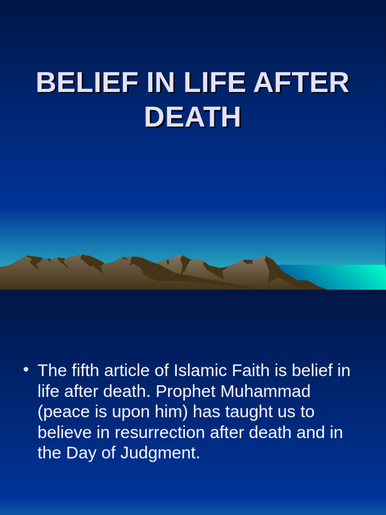 Islamic Belief in Life After Death | PDF | Afterlife | God In Islam
