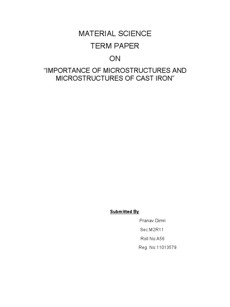 Cast Iron Microstructures | PDF | Microstructure | Chemical Product ...