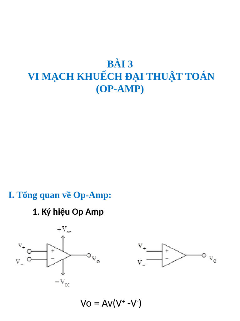 Bai 3 - Opamp | PDF