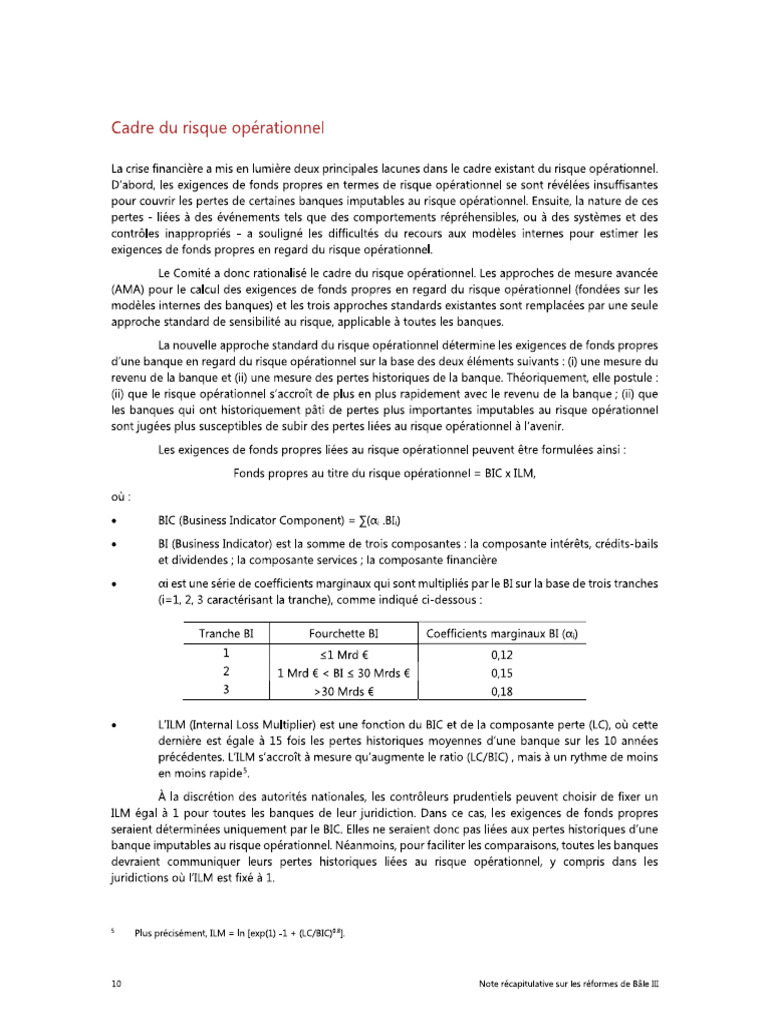 La Nouvelle Approche de Calcul Des Risks Op | PDF
