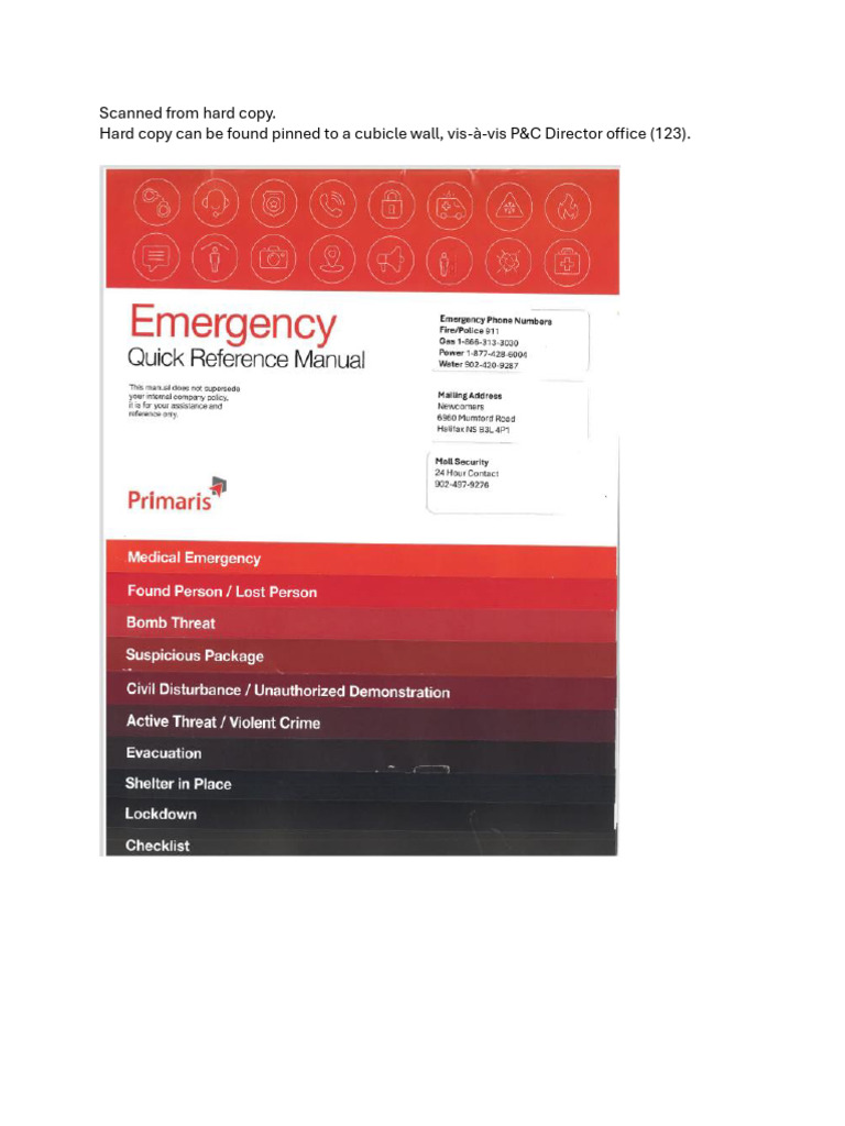 Emergency Quick Reference Mumford Landlord Brochure 2025 | PDF