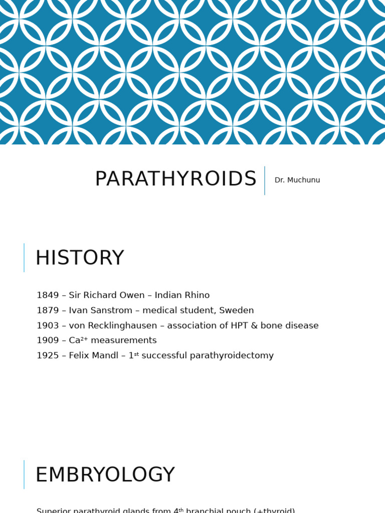 Parathyroid Glands: Anatomy and Disorders | PDF | Calcium In Biology ...