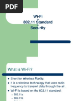 Wi-Fi 802.11 Standard Security