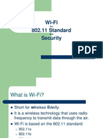 Wi-Fi 802.11 Standard Security