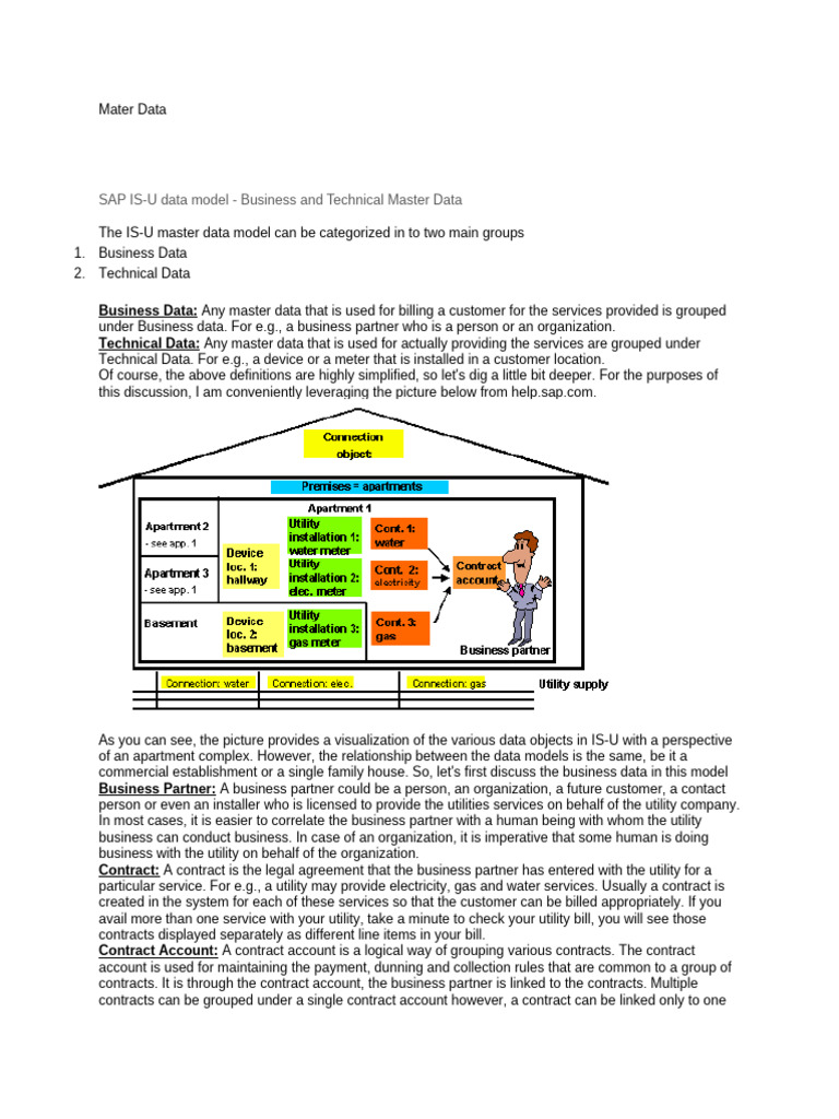 SAP IS-U Master Data Overview | PDF | Customer Relationship Management ...